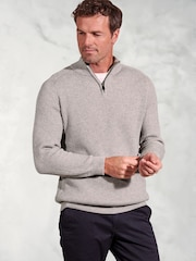 Джемпер в рубчик 1/4 Brook Taverner - Изображение 1 из 3
