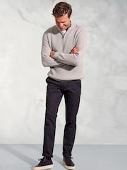 Джемпер в рубчик 1/4 Brook Taverner - Изображение 2 из 3