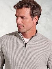 Джемпер в рубчик 1/4 Brook Taverner - Изображение 3 из 3