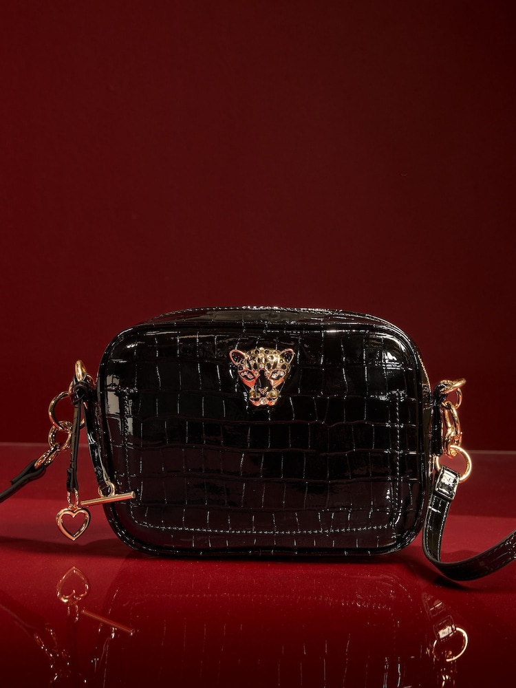 Lipsy Black Boxy Cross-Body Bag - Image 2 of 7 Lipsy Black Boxy Cross-Body Bag - Image 2 of 7