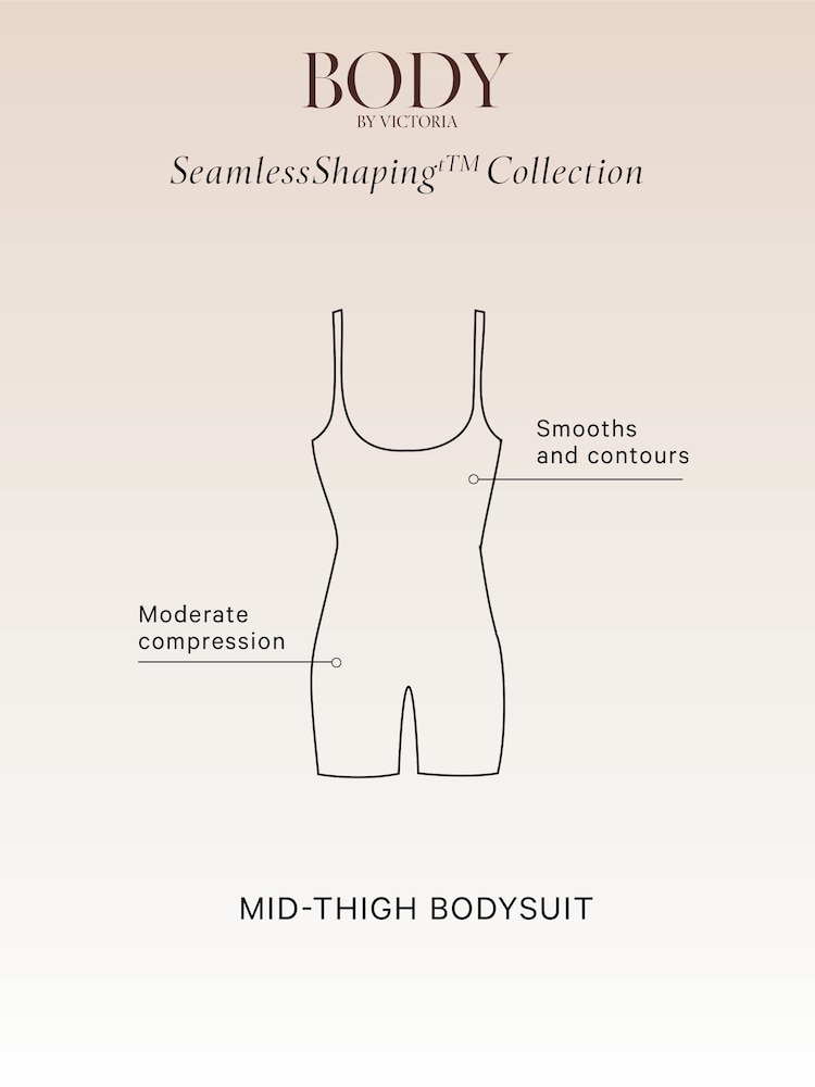 Victoria's Secret Caramel Nude Seamless Shaping™ Mid Thigh Bodysuit - Image 5 of 5