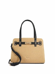 Dune London Natural Dinidefine Medium Belted Tote Bag - Image 1 of 5