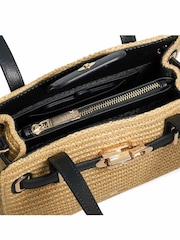 Dune London Natural Dinidefine Medium Belted Tote Bag - Image 3 of 5