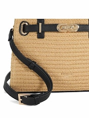Dune London Natural Dinidefine Medium Belted Tote Bag - Image 4 of 5