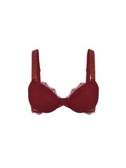 Victoria's Secret Sangria Red Add 2 Cups Push Up Lace Shine Strap Bombshell Bra - Image 3 of 3