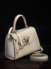 Lipsy Gold Glitter Mini Top Handle Tote Bag - Image 3 of 5