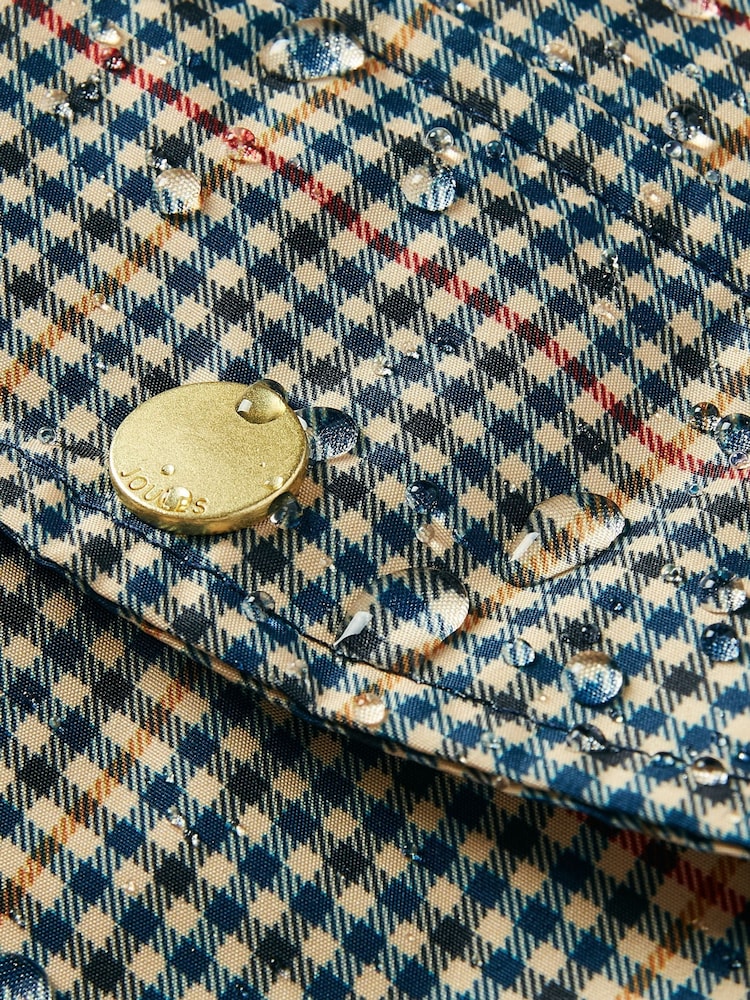 Joules Brown Henson Check Packaway Jacket - Image 2 of 6