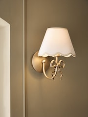Brass Bow Rechargeable Wireless Wall Light - Image 1 of 5