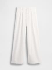 White - Gap High Waisted Pleated Trousers - Image 8 of 8