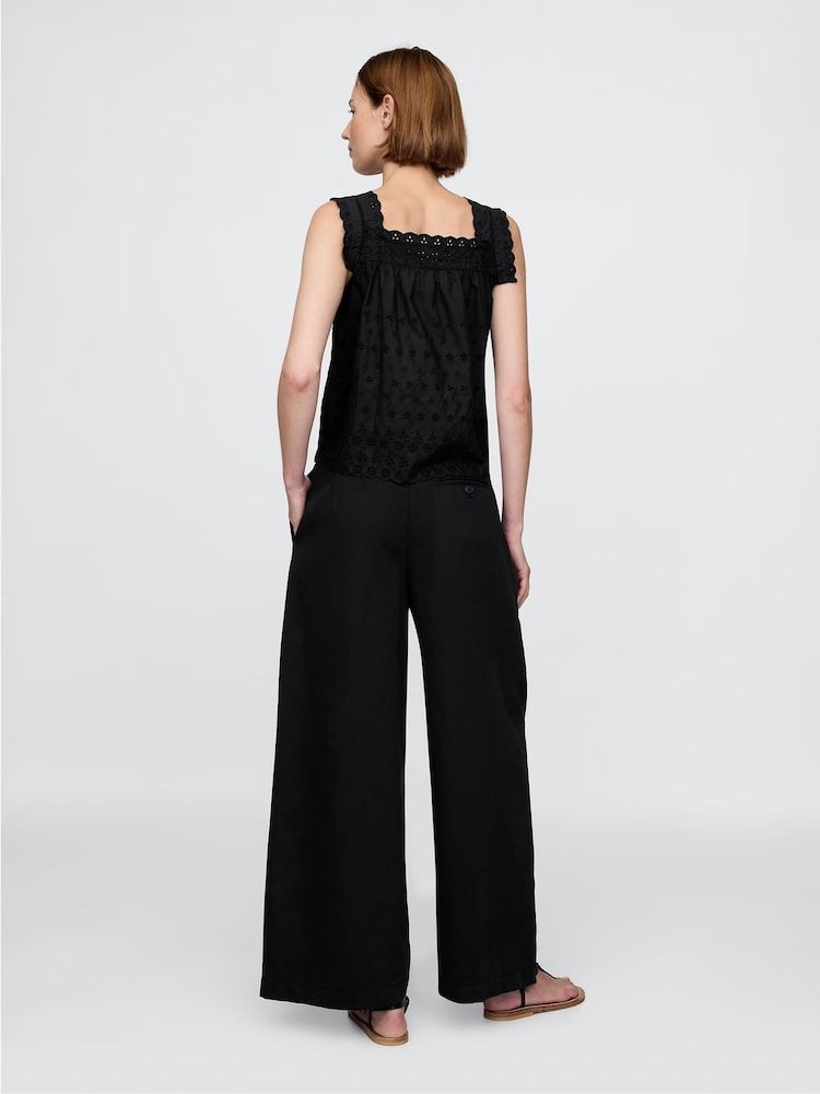 Gap Black High Waisted Pleated Trousers - Image 2 of 8