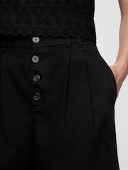 Gap Black High Waisted Pleated Trousers - Image 5 of 8