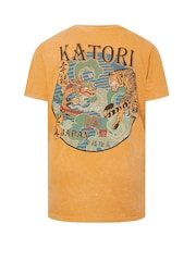 BadRhino Big & Tall 100% Cotton Acid Wash Katori T-Shirt - Imagen 8 de 8
