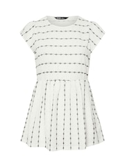 Yours Curve White Cut About Smock Blouse - Image 5 of 5
