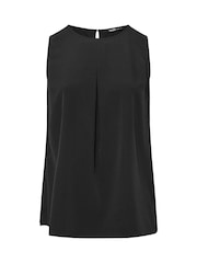 Yours Curve Black Lace Insert Scallop Vest - Image 8 of 10
