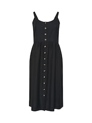 Yours Curve Black Linen Sundress - Image 5 of 5