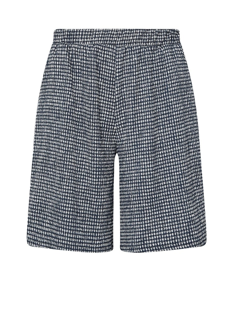 Yours Curve Black Crinkle Jersey Shorts - Image 5 of 5