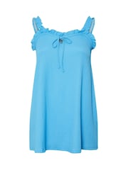 Yours Curve Blue Swing Cami With Frilled Strap - Image 5 of 5