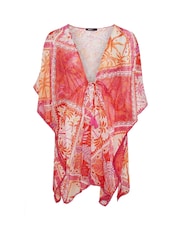 Yours Curve Pink Chiffon Cover-Up - Image 5 of 5