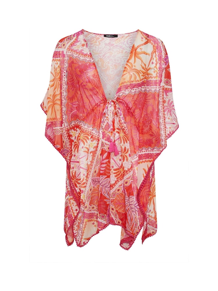Yours Curve Pink Chiffon Cover-Up - Image 5 of 5