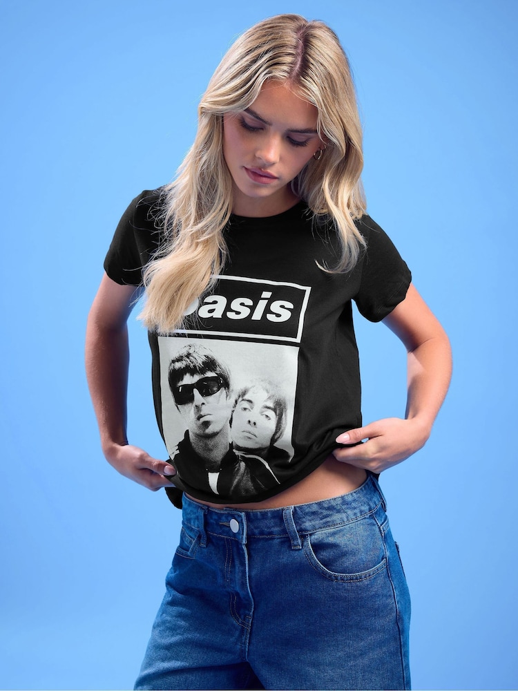 Negro - PixieGirl Petite Oasis T-Shirt - Imagen 1 de 5