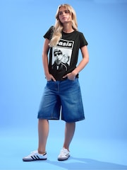 Negro - PixieGirl Petite Oasis T-Shirt - Imagen 2 de 5