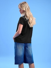 Negro - PixieGirl Petite Oasis T-Shirt - Imagen 3 de 5