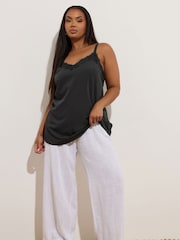 Yours Curve Black Lace Cami - Image 2 of 5