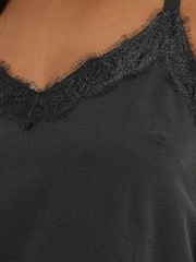 Yours Curve Black Lace Cami - Image 4 of 5