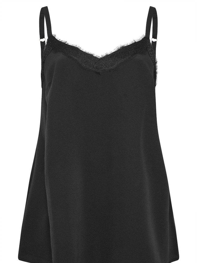 Yours Curve Black Lace Cami - Image 5 of 5