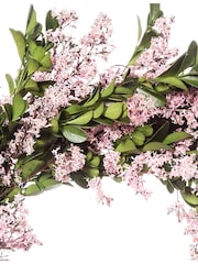 Premier Decorations Ltd 35cm Dried Pink Buxus Leaf Wreath - Image 2 of 2
