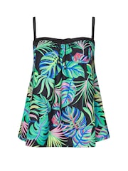 Yours Curve Tribal Leaf A-Line Tankini - Imagen 6 de 7