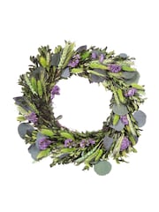 Premier Decorations Ltd 35cm Dried Eucalyptus and Corn Wreath - Image 1 of 2