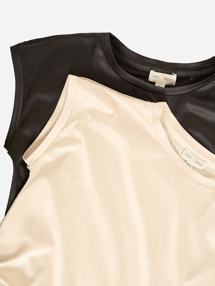 Love & Roses Multi Satin Multipack T-Shirts - Image 7 of 7 Love & Roses Multi Satin Multipack T-Shirts - Image 7 of 7