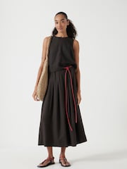 Hush Light Brown Blend Petunia Wide Leg Skirts - Image 1 of 5