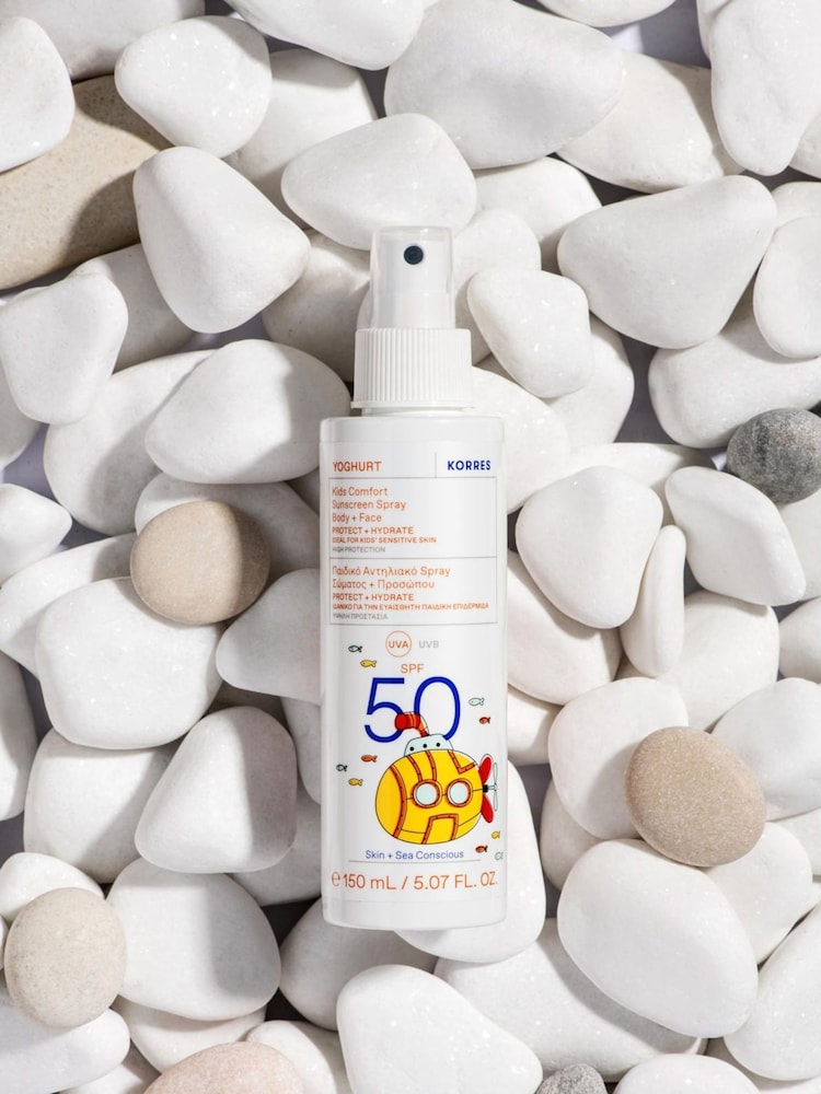 Korres Yoghurt Kids Sunscreen Spray Body + Face SPF50 150ml - Image 2 of 5