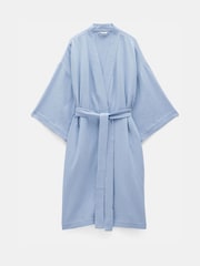 Hush Blue Waffle 100% Cotton Robe - Image 6 of 6