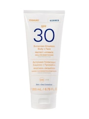 Korres Yoghurt Sunscreen Emulsion Body + Face SPF30 200ml - Image 1 of 5