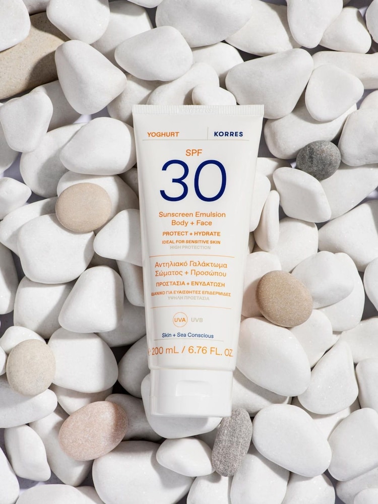 Korres Yoghurt Sunscreen Emulsion Body + Face SPF30 200ml - Image 2 of 5