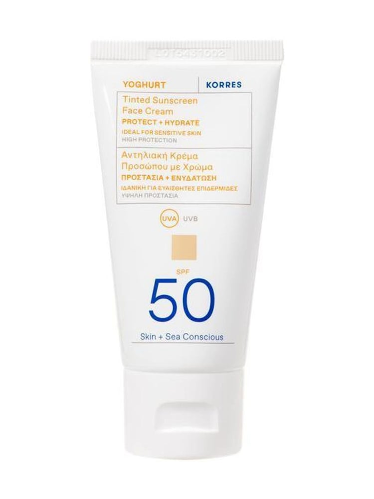 Korres Yoghurt Tinted Sunscreen SPF50 50ml - Image 1 of 5