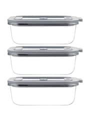Kilner Set of 3 Clear Fresh Storage 0.63L - Image 4 of 9