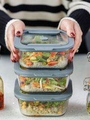Kilner Set of 4 Clear Fresh Storage 0.8L - Image 1 of 9