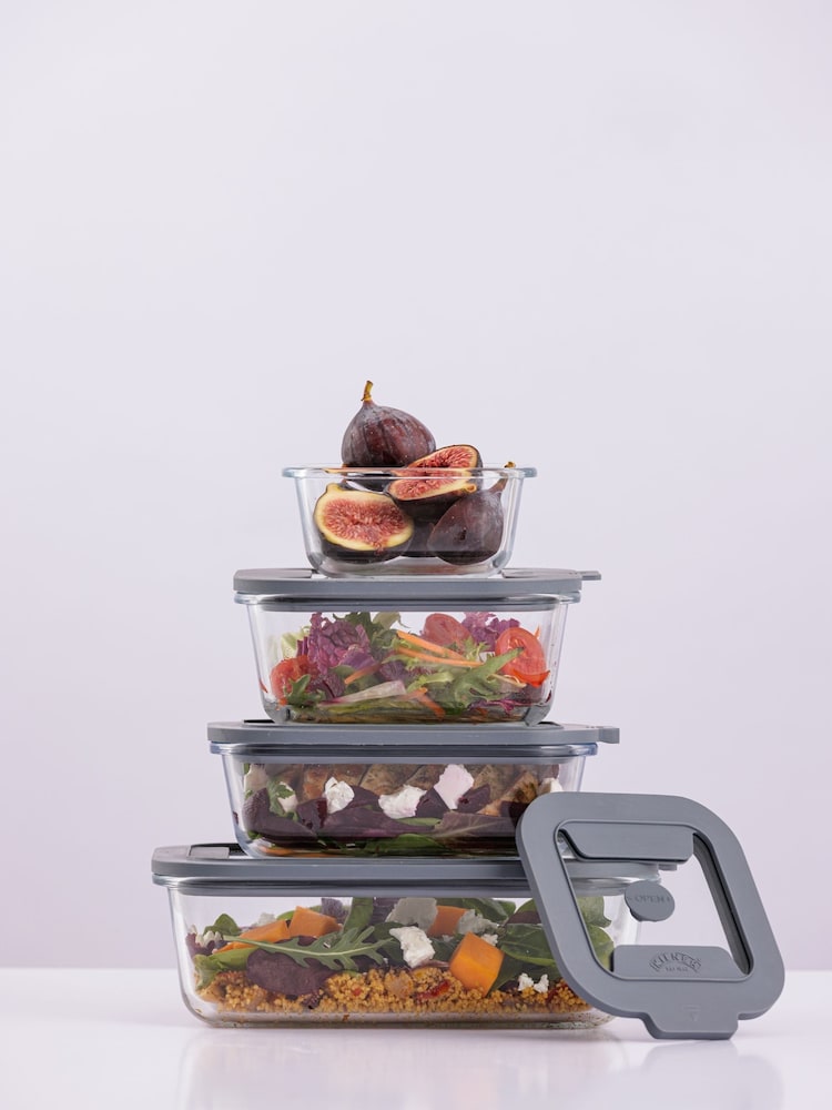 Kilner Set of 4 Clear Fresh Storage Containers - Image 1 of 6