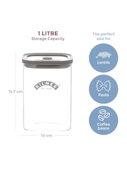 Kilner Clear Fresh Storage Jar 1l Set of 3 - Image 2 of 2