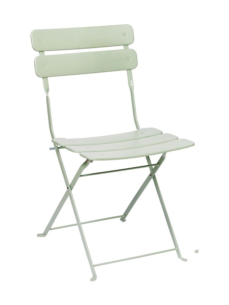 Premier Decorations Ltd Sage Green 2 Seater Metal Bistro Set - Image 2 of 3