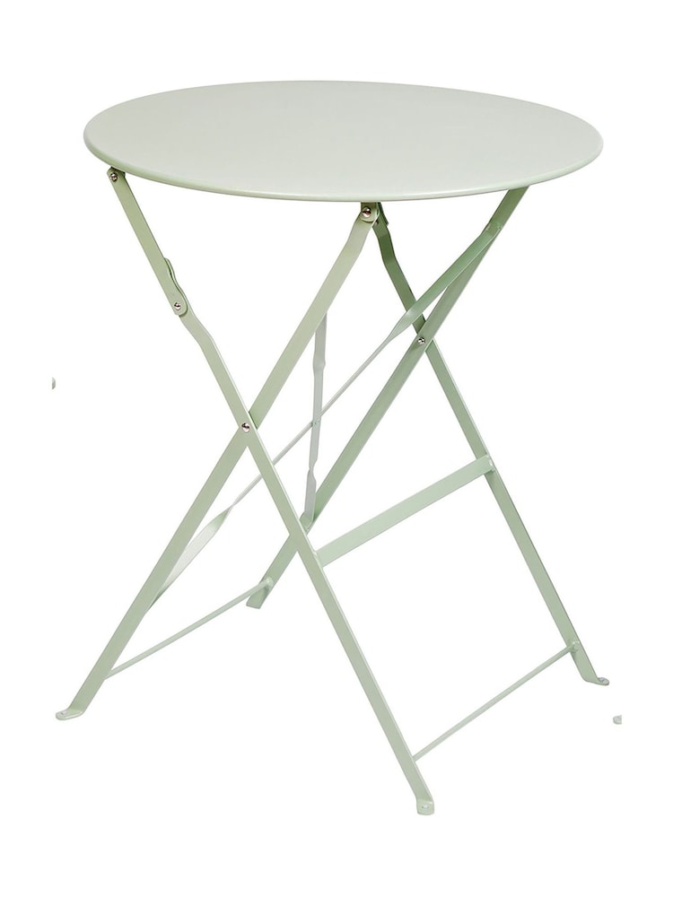 Premier Decorations Ltd Sage Green 2 Seater Metal Bistro Set - Image 3 of 3