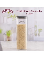 Kilner Clear Fresh Storage Jar 2l Set of 2 - Image 2 of 5