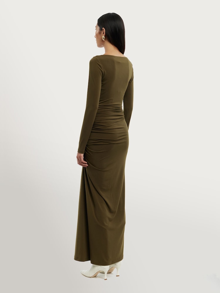 Significant Other Green Sarlyn Long Sleeve Maxi Dress - Image 2 of 4 Significant Other Green Sarlyn Long Sleeve Maxi Dress - Image 2 of 4