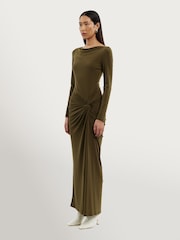 Significant Other Green Sarlyn Long Sleeve Maxi Dress - Image 3 of 4