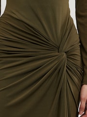Significant Other Green Sarlyn Long Sleeve Maxi Dress - Image 4 of 4