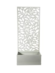 Premier Decorations Ltd Sage Green Screen Leaves Design Planter - Image 1 of 2